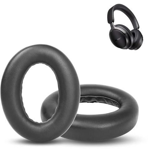 ACCOUTA Premium Ersatz-Ohrpolster Kompatibel mit Bose QuietComfort Ultra Kopfhörer Ohrpolster mit weicherem Proteinleder und Memory-Schaumstoff
