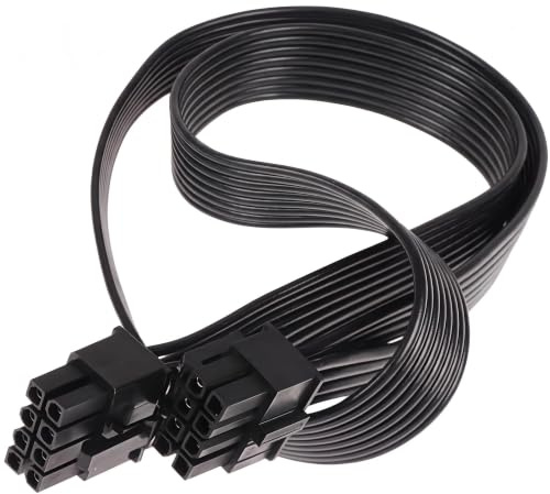 Cavo CPU per EVGA PSU, CPU 8 pin maschio a CPU 8 pin (4+4 staccabili) maschio EPS-12V adattatore di alimentazione scheda madre 25 pollici (63 cm)