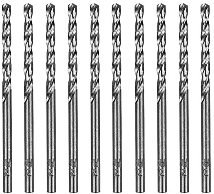 10pcs 3mm Metal Drill Bits, Cobalt Drill Bits,Hss Drill Bits,M35 Hss Gold Cobalt Jobber Drill Bit Set, Metric High Speed Steel for Drilling Stainless Steel & Hard Metal, Cast Iron, Copper, Aluminum