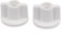 Lot de 2 écrous de rechange pour abattant de WC Blanc 6 mm