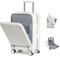 Sea choice Handgepäck Koffer Hartschalen-Reisekoffer aus PC mit Front Laptopfach Rollkoffer USB-Anschluss mit 8 Spinner Rädern TSA Schloss YKK Reißverschluss