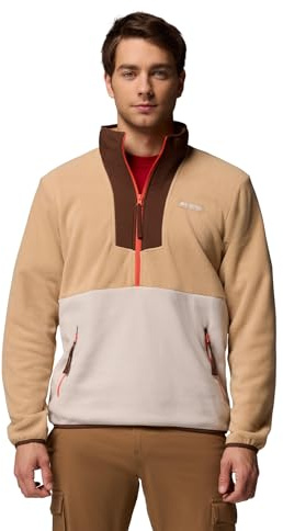 Columbia Herren Sequoia Grove™ Half Zip Fleece-Überzug, Canoe, Dark Stone, Tobacco, M EU