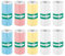 10 Rollen Selbstklebendes Thermodruckerpapier, 5,5x2,5cm Thermodruckpapier Rollen Tragbares Thermodruckerpapier für Minidrucker und Sofortbildkameras für Kinder (4 Farben)