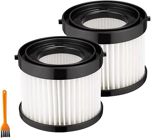 Daaxing Paquete de 2/4 filtros de cartucho HEPA 49-90-1951, filtros de repuesto para aspiradora compacta Milwaukee 49-90-0160 0882-20, con cepillo de limpieza (paquete de 2)