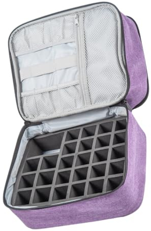 NULYLU Bolsa para Esmaltes de Uñas de Almacenamiento Organizador de Estuches de Esmaltes de Uñas Estuche Portátil para Maletín de Manicura