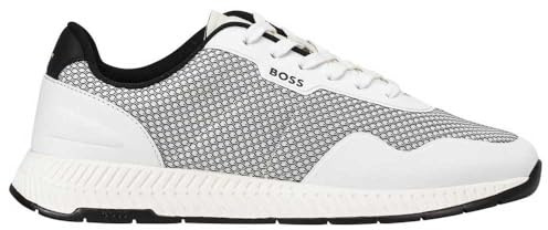 BOSS Men's Titanium_Runn_Meth Trainers, Natural, 9 UK