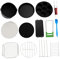 Cabilock 7 Padella Bistecchiera Antiaderente Griglia Accessori Per Friggitrice Ad Aria Barile Di Torta Stampo Da Torta Kit Pentole Per Friggere Black Acciaio Inossidabile