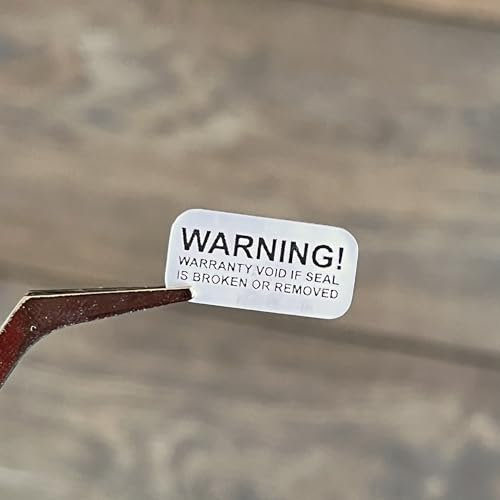 150 pcs VOID WARNING Security Sticker, 20x10 mm, Matte Silver