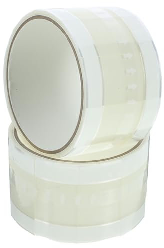 HOMSFOU 2 Rollen Leckdofter Dichtungsaufkleber kalt Klebstoff transparente Aufkleber getränke selbstklebender Etikettenversiegelungsaufkleber Siegelaufkleber für Lebensmittel Opp Weiß