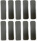 10PCS Laptop Rubber Feet Strip Non Slip Replacement Bottom Case for Foot Pad Keyboard