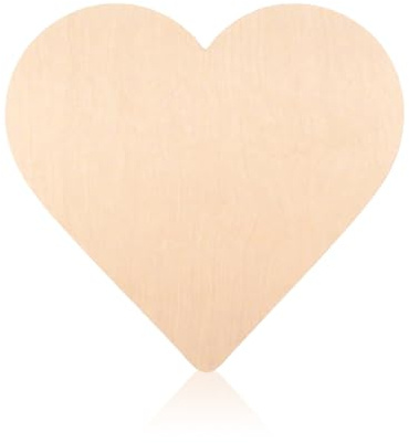 Herz Holz Dekoration Wanddeko 33x30cm Dicke 0.8cm Natur Holzschild zum Bemalen Hängen Gravieren Geschenk Hochzeit Geburtstag Valentinstag maibaum maibaum herz Türschild DIY Basteln