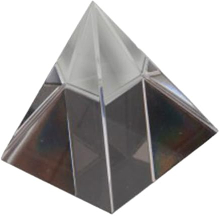 iplusmile Prisme de Cristal Pyramidal en Verre Optique 100 Mm pour Expérience Optique et Recherche du Principe de l'arc-en-Ciel, Aide la Contemplation