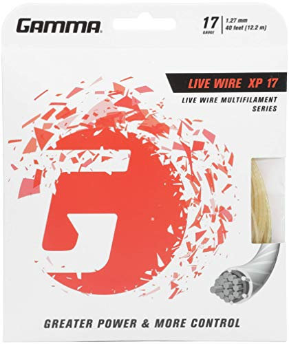 Gamma Tennissaite Gamma Tennissaite Live Wire XP 17 Set, Natur, S, GLWX7-10