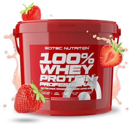 Scitec Nutrition PROTEINE 100% Whey Protein Professional, fraise, 5000 g
