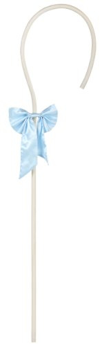 Fun Costumes Adult Little Bo Peep Costume Cane Staff | 58 Inch Molded Plastic Shepherd Staff with Blue Bow Accessory Standard