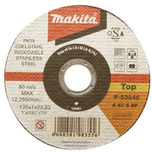 Makita P-53045 - Disco Superfine Abrasivi Taglio Mm Inox 125X22,23X1