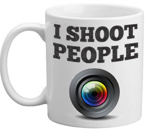 Freelogix I Shoot People Novelty Camera Lens Photography Gift Mug