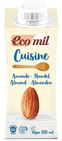 Ecomil Organic Cuisine Chef Almond Cream 200ml (Pack of 6)