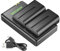 NEEWER NP F550 Battery Charger Set, Compatible with Sony NP F970 F750 F770 F960 F550 F530 F330 F570 CCD SC55 TR516 TR716 TR818 TR910 TR917 NEEWER LED Light/Monitor/Camera Sliver the (2 pack ung,