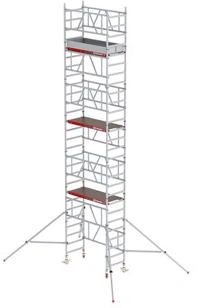 Altrex | Schnellbau-Fahrgerüst MiTOWER Plus | Holz-Plattform | Arbeitshöhe 8 m