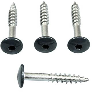SN-TEC Fassadenschrauben Rostfrei Edelstahl V4A 5,5x35 mm, Anthrazit Pulverbeschichtet RAL 7016 mit Torx T20 Aufnahme (Mengenauswahl möglich 10|25|50|100|500) (50)
