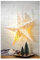 Spetebo Weihnachtsstern Schneeflocke 60 cm - 10 LED - Papierstern zum hängen Leuchtstern