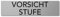 Interluxe Türschild Vorsicht Stufe 200x50x3mm, Schild aus Aluminium, Hinweisschild für Gäste, Kunden, Mitarbeiter in Unternehmen, Geschäften, Hotels