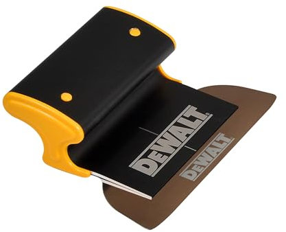 DEWALT Drywall Skimming Blade, 7-Inches | Pro-Grade | Extruded Aluminum & European Stainless Steel Construction | High-Impact End Caps | Sheetrock Gyprock Wall-Board Plasterboard | DXTT-2-907