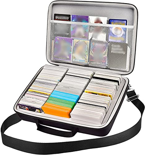 ALKOO 2000+ Kartenspielkoffer für Cards Against Humanity/für Magic The Gathering Board & Expansions/für CAH/für MTG/für Deck Box/für Yugioh/Football/Topps Sports Card/für Kids Against Maturity (Grau)