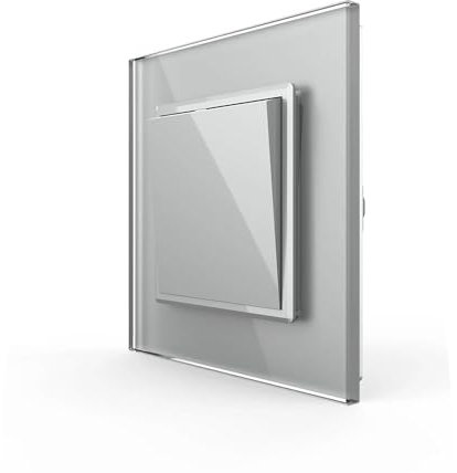 Interruptor Conmutador, marco gris