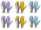 HANDLANDY 6 Paar Gartenhandschuhe für Frauen Latexfrei, Atmungsaktiv Nitrilbeschichtet Sicherer Griff Gartenhandschuhe Gartenarbeitshandschuhe (3, M)