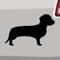 Stickerfreaks Rauhhaardackel Aufkleber 6 Größen 21 Farben - Dachshund Jagdhund Wier hair Teckel - Made in Germany - ORACAL - Schwarz