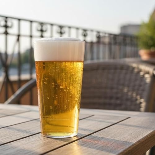 BARCRAFTERS Bierglas Kunststoff Becher 0,5L | 6er Set | stapelbar | Event | Mehrwegbecher | bruchsicher | GASTRO