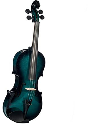 ZUOMU Akustische Geige 4/4 Geige Akustik Geige Geige + Fall + Bogen + Blau Schwarze Geige Violine Anfänger