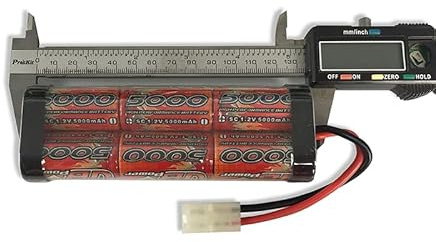 134X47X24Mm Nimh Battery 7.2V 5000Mah Battery for 1/16 Rc Tank Truck Car