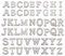 Modixun 52pcs Iron On Letters Pearls Rhinestone, Bling Alphabet A-Z Sew On Patches, Glitter Pearl Iron On Patches Appliques for Fabric Craft Cloth Bag, Style A