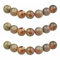 MJDCB Perlen zum Auffädeln 8mm 45 stück Ozean Stein Halbedelsteine Perlen mit Loch Natürliche Lose Runde Steinperlen für Herstellung Schmuck Armbänder Halsketten