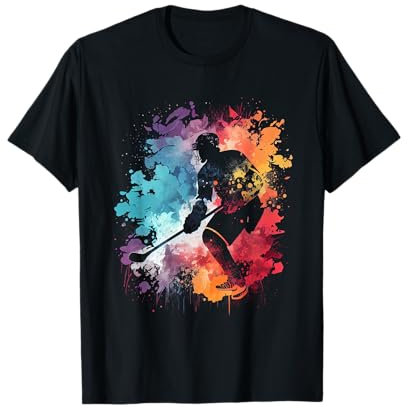 Eishockey Spieler Puck Eis Sport Geschenk Eishockeyspieler T-Shirt