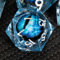 KERWELLSI Beholder's Dragon Eye DND Dice, 7 Piece Liquid Core D&D Dice Set, Sharp Edge Resin Dungeons and Dragons Dice with Gift Box, Polyedral Role Playing RPG D and D Dice D20 D12 D10 D8 D6 D4