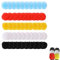 RTRTGS 50 pièces couvertures de micro hygiéniques jetables non tissées antibactériennes pour la plupart des microphones portables, pour karaoké, concerts,(5 couleurs,10 de chaque couleur)