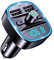 Transmisor FM Bluetooth para coche, adaptador de cargador de coche USB dual, pantalla libre inalámbrica, receptor LED Ca, radio
