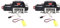 TsoLay 2 x automatische Seilwinde aus Metall mit 3CH Steuerleitung für 1/10 RC Crawler Auto Axial SCX10 TRX4 Upgrade Zubehör, 2