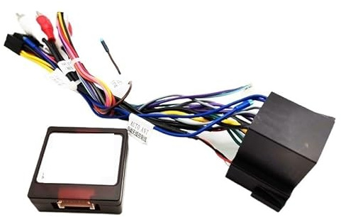 JCAKES Cablaggio ISO Can Bus Decoder Audio RCA Spina 16 Spille Cavo Adattatore per Alfa Romeo 147 156 159 GT Brera Spider Giulietta Mito (Colore: Cavo)
