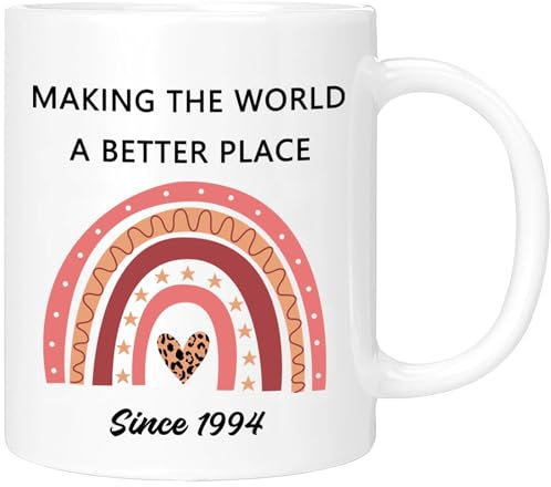 ERYUWOZA Regalos de 30 cumpleaños para mujeres y hombres, regalos de 30 cumpleaños de 1994, regalos de cumpleaños de 30 años, decoraciones de ideas de regalo de 30 cumpleaños, tazas de 30 cumpleaños,
