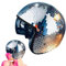 2024 New Discokugel Hüte - Disco Dekor Helme mit Einziehbarem Visier, Glitzer Spiegel Glas Discokugel Hut Helm für Damen Herren DJ Club Bühne Bar Party Hochzeit Dance (Silber)