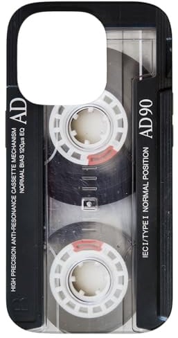 Vintage Musik Audio Kassette Retro 90er 80er 70er 60er Jahre Hülle für iPhone 14 Pro