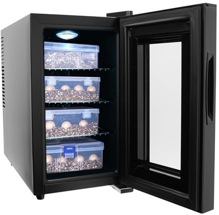 23L Brutapparat Reptilien Ei Inkubator Schwarzer präziser Temperaturregelung 10-40°C Brutmaschine LED-Display Inkubatoren Brutautomat Labor Kühlung Heizung Bruteier Schwarz Brutschrank