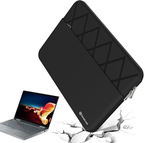 Smatree 13,5 Zoll Anti-Shock Laptop Sleeve Bag und Case wasserdichte Schutzhülle Slim Cover Tailored für Lenovo ThinkPad X1 Titanium Yoga 2 in 1 Laptop 13 Zoll Laptoptasche, Schwarz (E432)