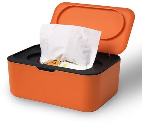 Cheerhom Feuchttücher Box für Baby, Box Feuchtes Toilettenpapier, Box für Feuchttücher mit Deckel, Feuchtes Toilettenpapier Box Schwarz, Feuchtpapierbox für Schlafzimmer, Auto und Büro