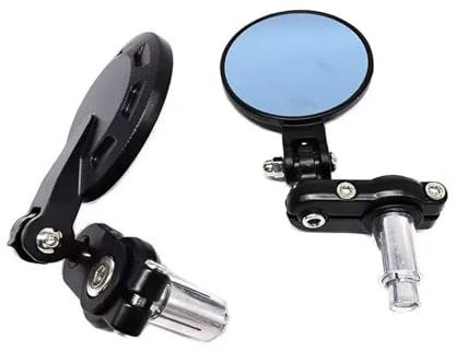 Lenkerendenspiegel 1 Paar Für 125 Für Keeway Für K Licht Für Keeway Für Superlight 125 Für Sportster Motorrad Rückspiegel Runde Bar End Seite Spiegel Rückspiegel Spiegel